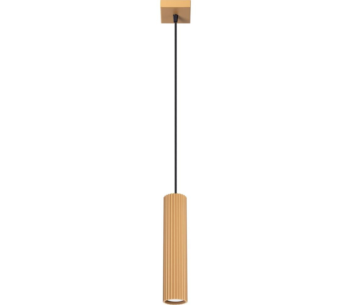 SL.1554 - Lustr na lanku KARBON 1xGU10/10W/230V zlatá