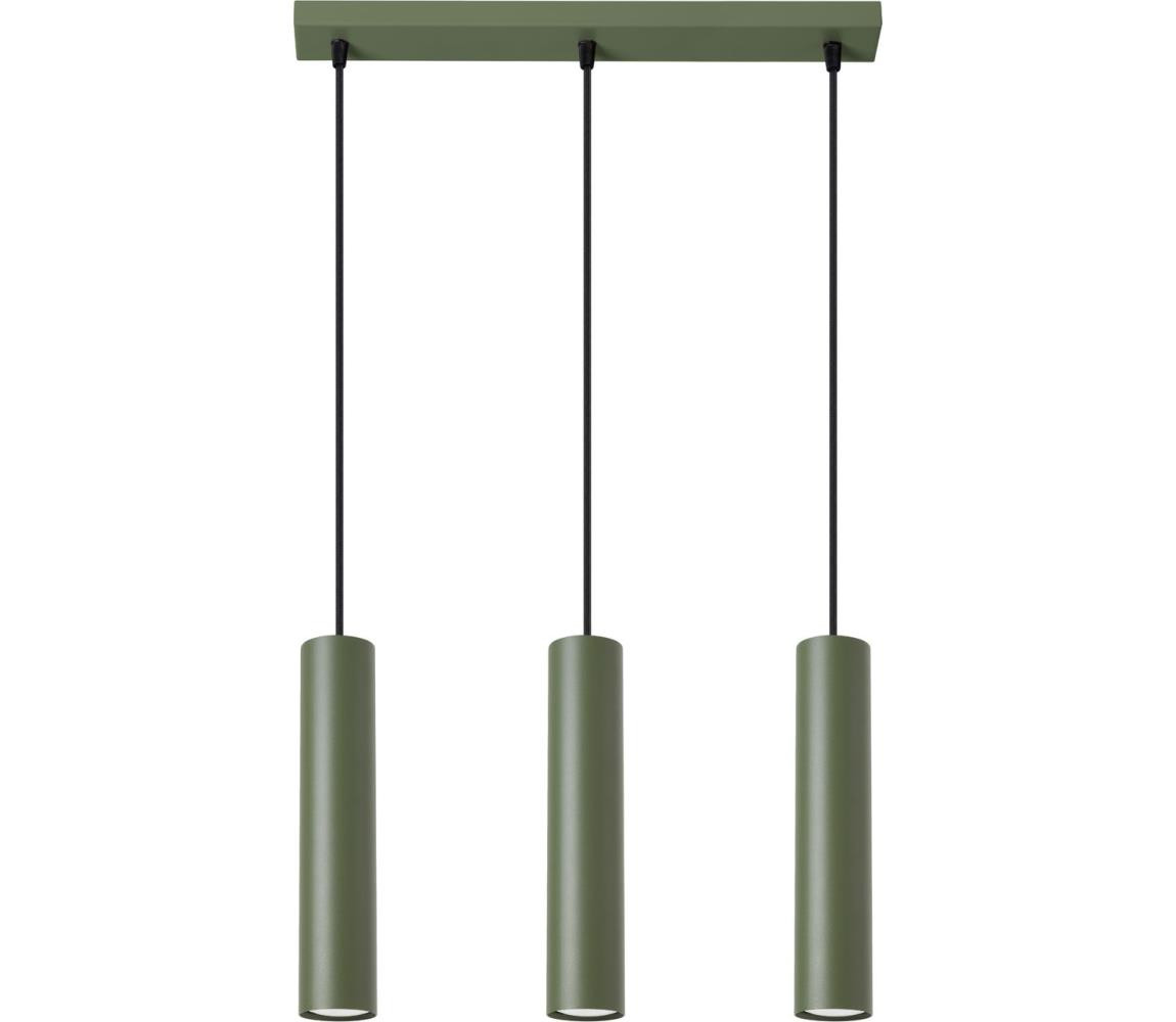 SL.1486 - Lustr na lanku LAGOS 3xGU10/10W/230V zelená