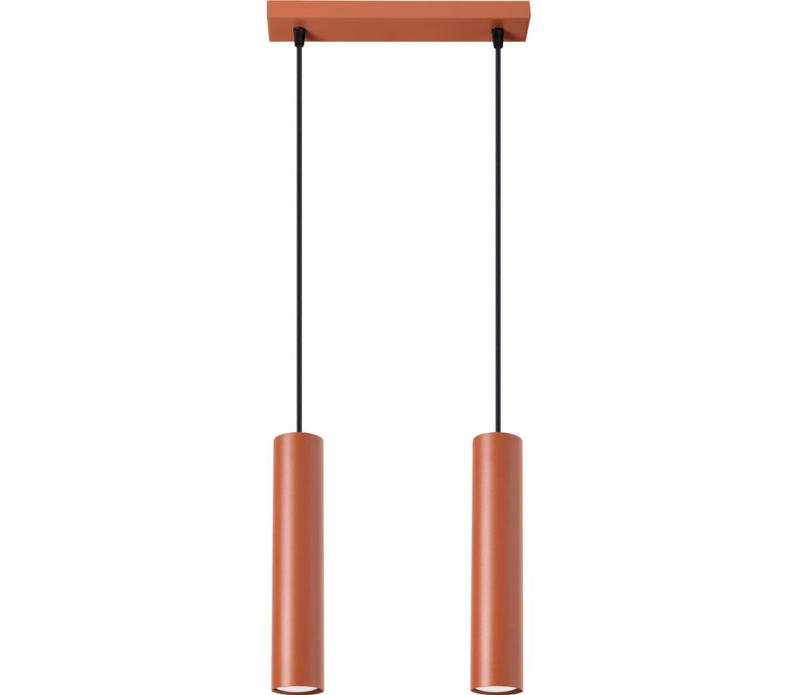 SL.1490 - Lustr na lanku LAGOS 2xGU10/10W/230V červená