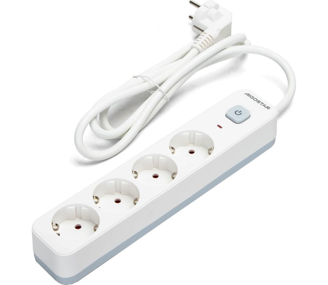 B.V.  - Prodlužovací kabel s vypínačem 4Z Typ F 1,5m bílá