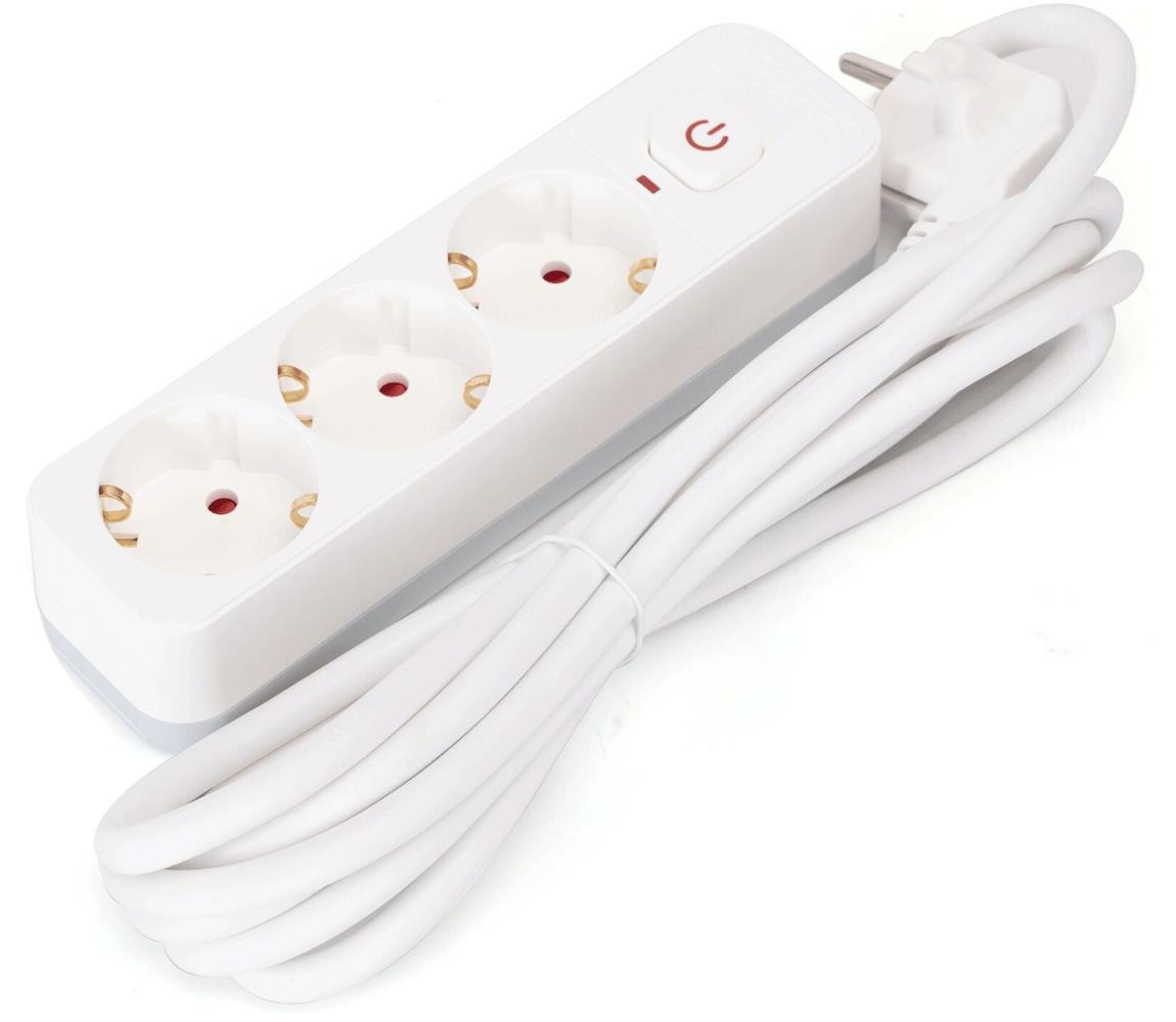 B.V.  - Prodlužovací kabel s vypínačem 3Z Typ F 3m bílá