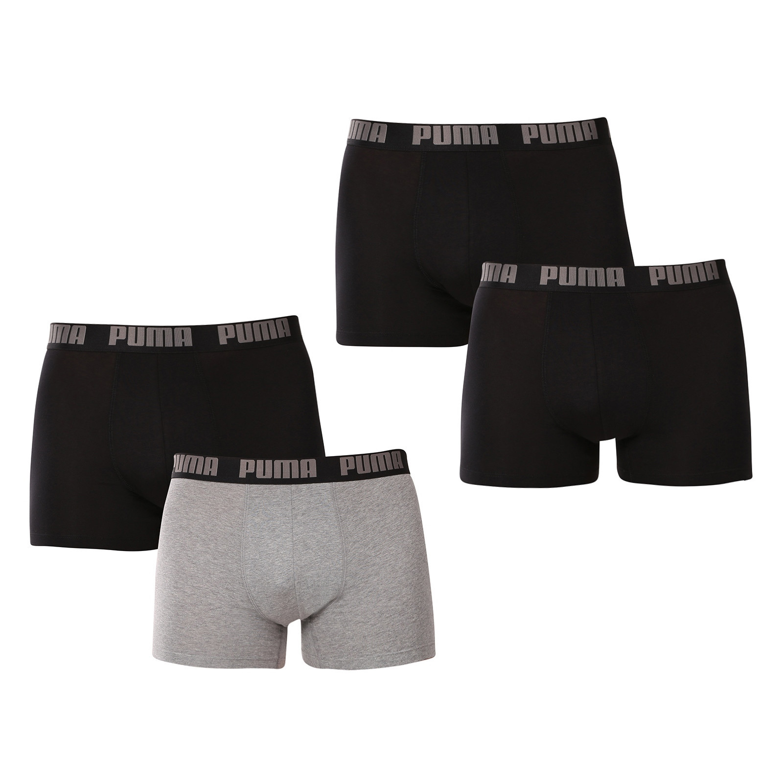 4PACK pánské boxerky Puma vícebarevné (701227791 002) XL, trenky / trenýrky