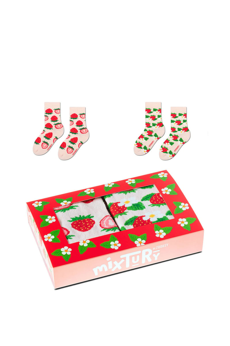 ZOOKSY/RAINBOW SOCKS Sada dětské ponožek Zooxy mixTURY Jahoda 2 páry