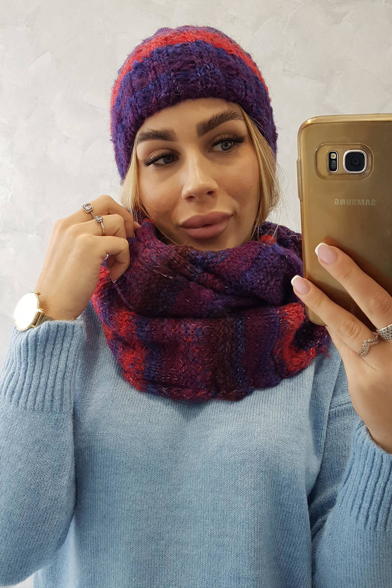 Dámský set Zuzanna K257 červená + chrpa