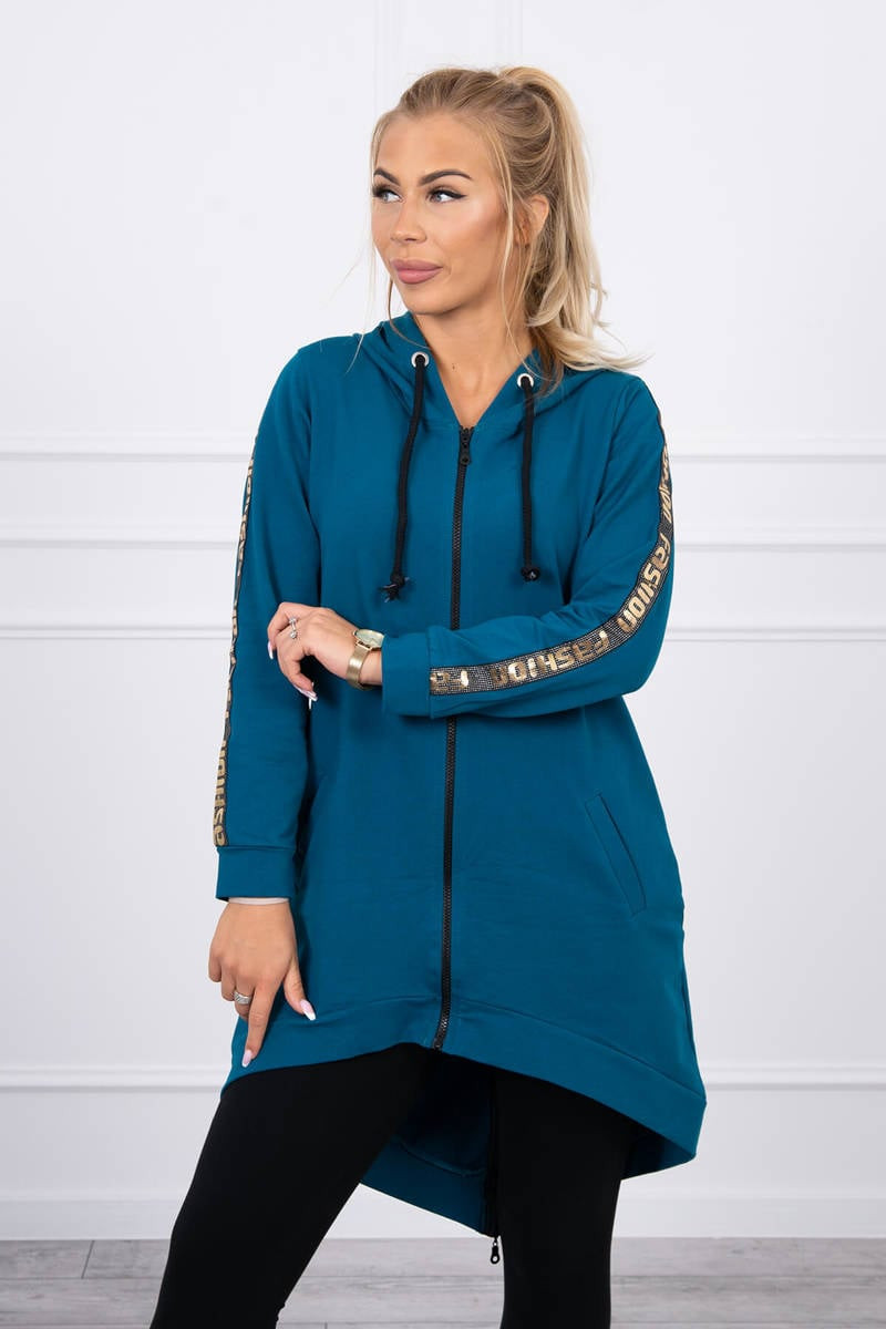 Mikina se zipem vzadu maritime