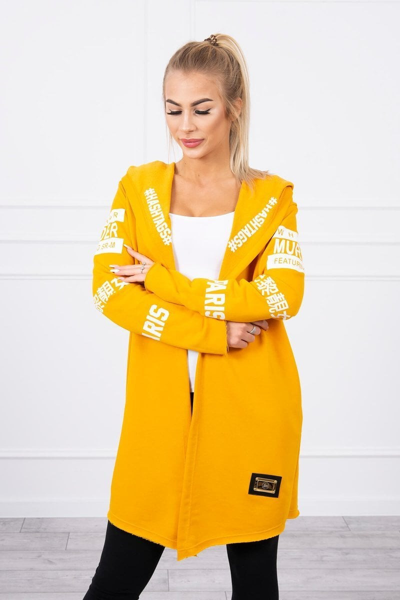 Coatee s titulky hořčičný