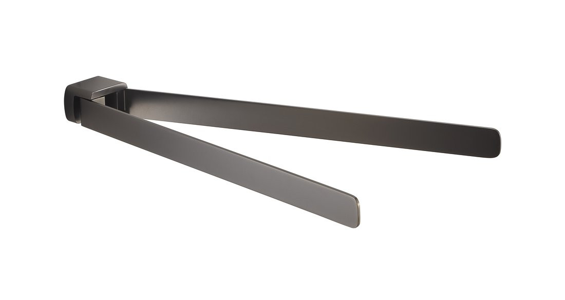 Gedy PIRENEI dvojitý držák ručníků otočný 350mm, gun metal