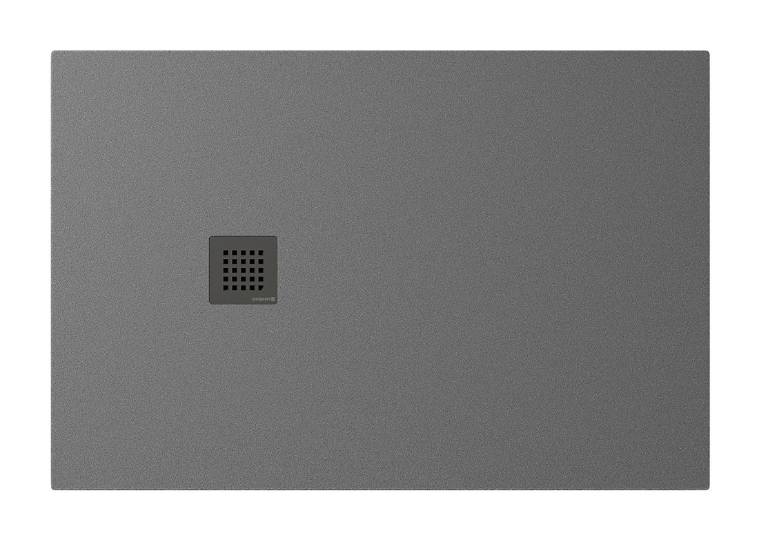 Polysan TRENECA vanička z litého mramoru s možností úpravy rozměru, 120x80cm, šedá mat