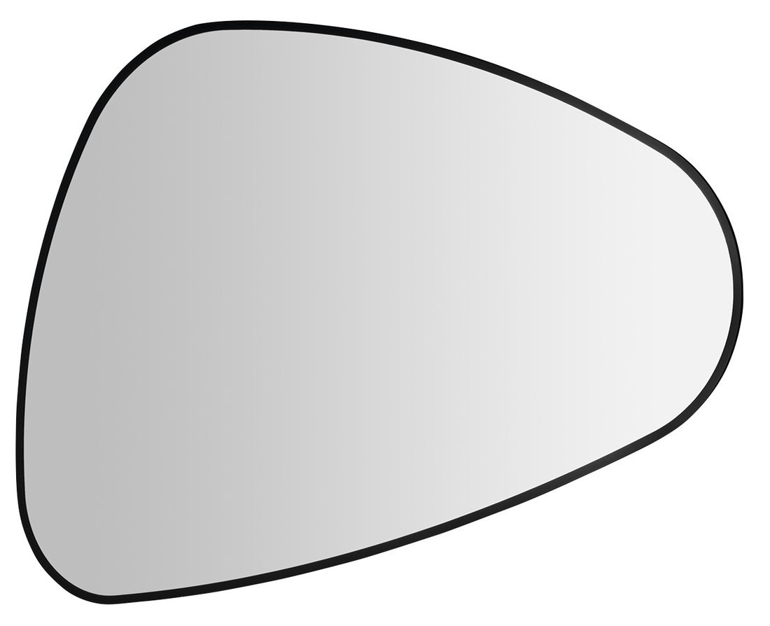 Sapho ELENA zrcadlo s LED podsvícením 20W, 68x96cm, černá mat