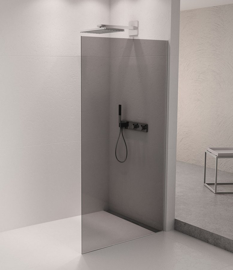 Polysan ARCHITEX sada pro neviditelné uchycení skla, podlaha-stěna, 1610x2105mm, leštěný hliník