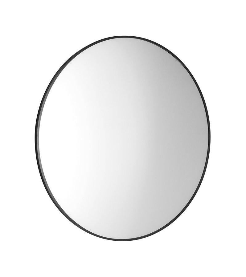 Sapho AROWANA kulaté zrcadlo v rámu ø 60cm, černá mat