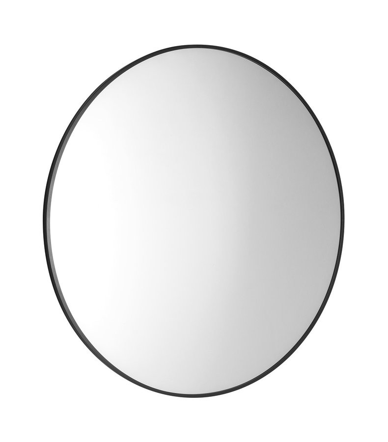 Sapho AROWANA kulaté zrcadlo v rámu ø 70cm, černá mat