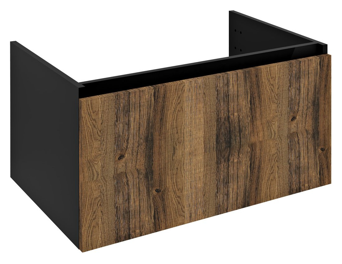 Sapho LOREA umyvadlová skříňka 80x44x51,2cm, 1x zásuvka, dub collingwood/černá mat