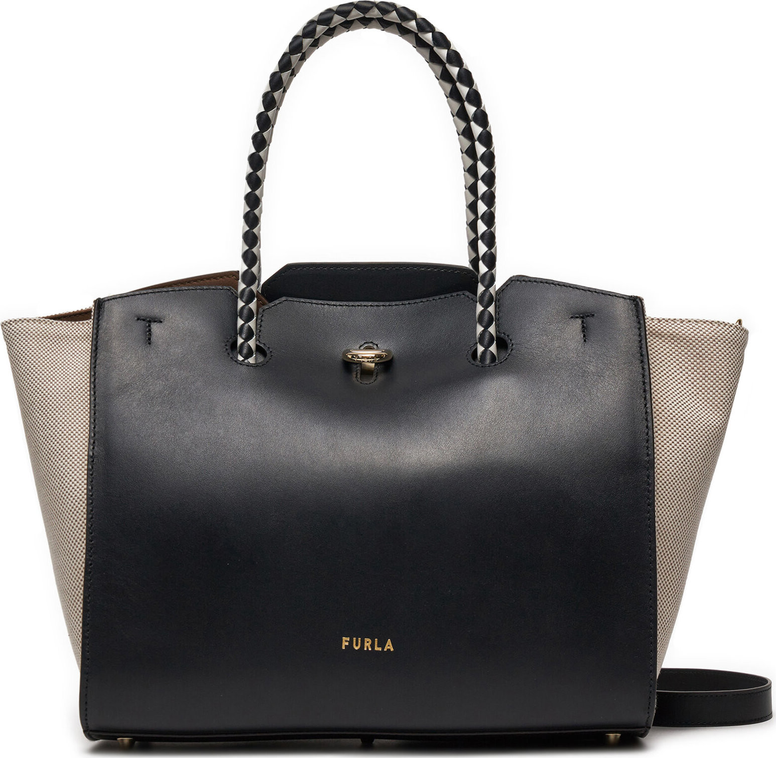 Kabelka Furla Genesi M Tote WB00811-BX2601-2183S-1007 Černá