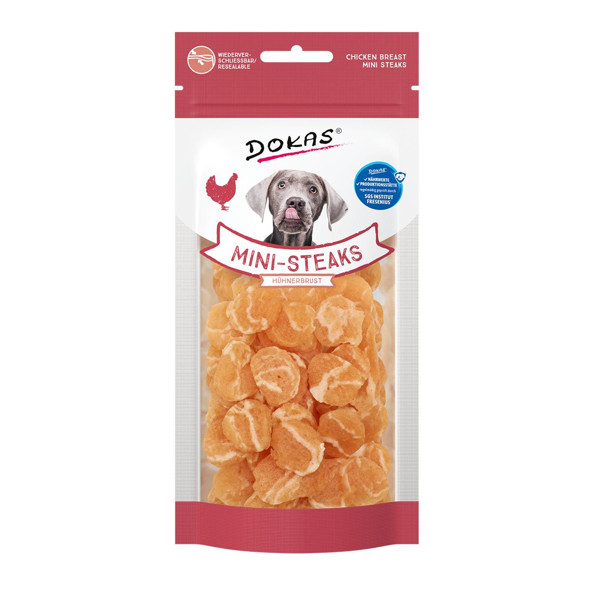 Dokas Mini-steaky z kuřecího prsu 50g