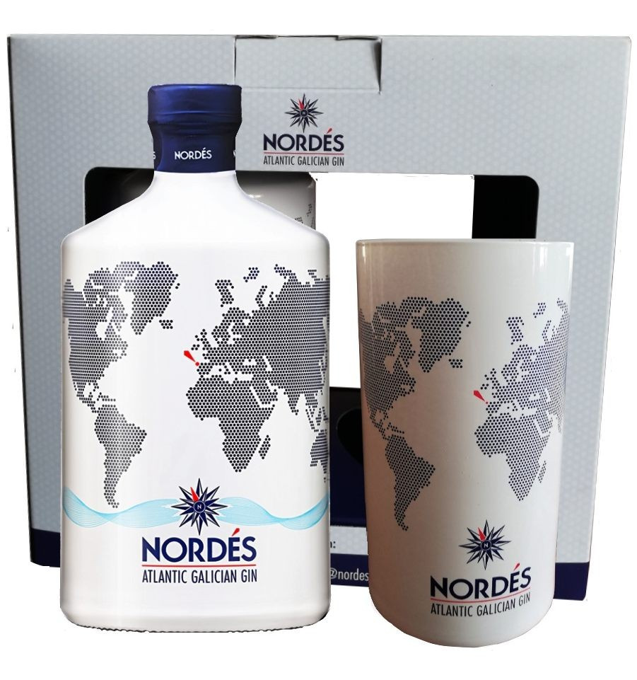 Nordes gin sada s 2 sklenicemi 0.7l