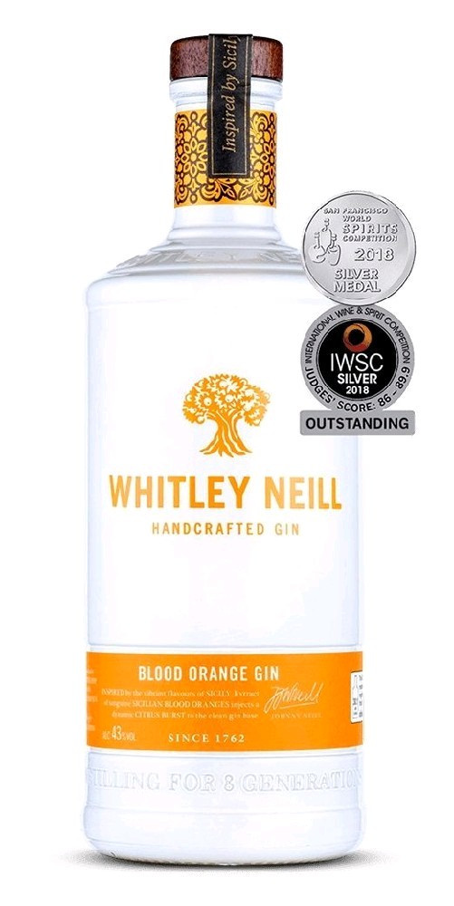 Whitley Neill Blood Orange gin miniaturka 0.05l