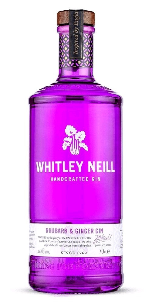 Whitley Neill Rhubarb & Ginger gin miniaturka 0.05l