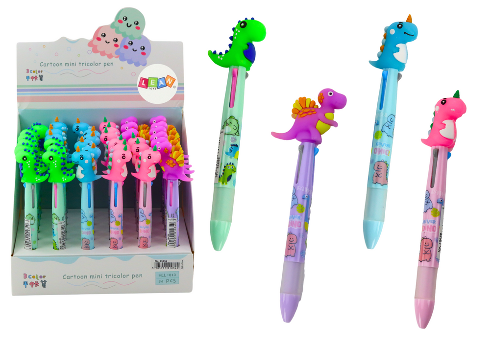 mamido Vícebarevná propiska s dinosaurem mix