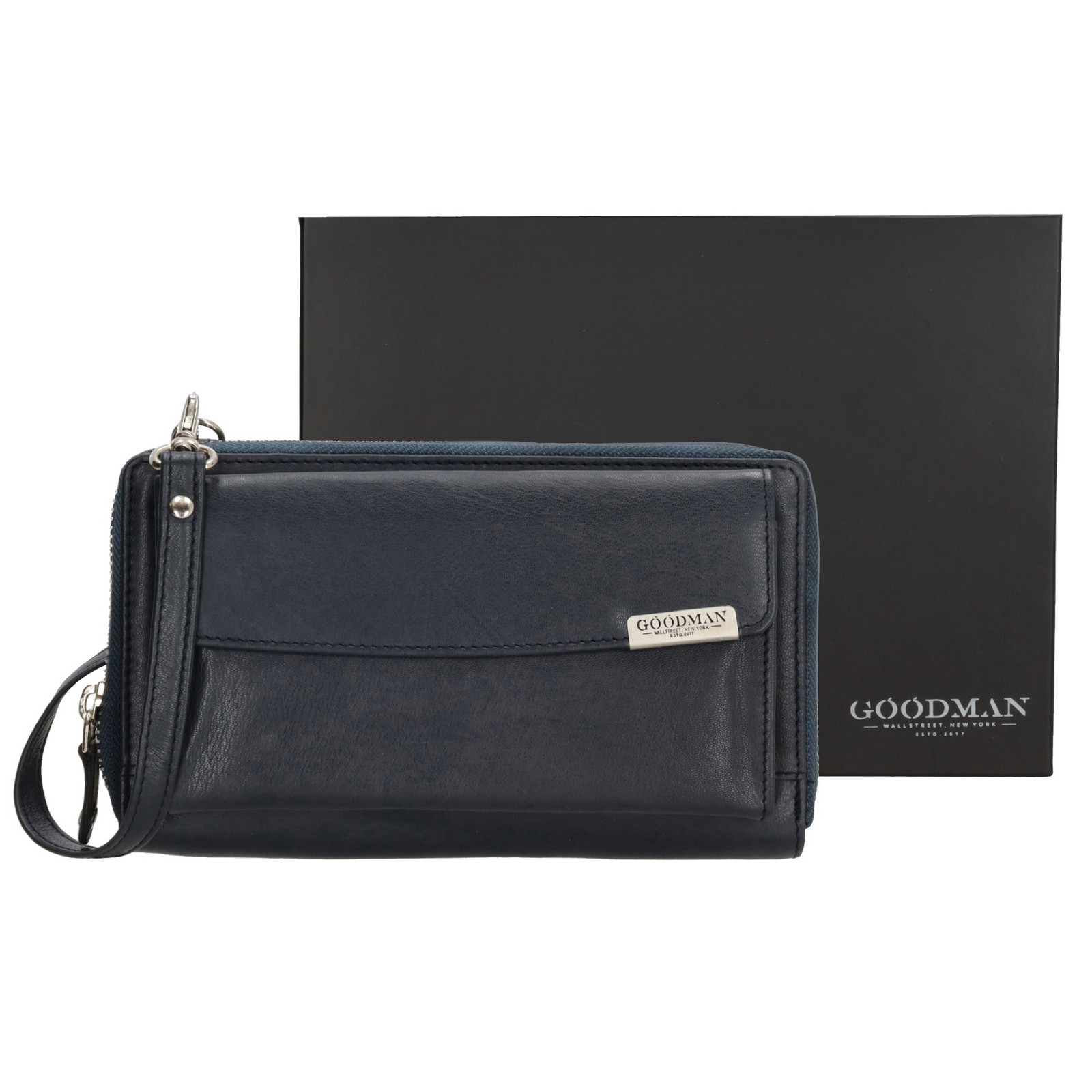 Dámská crossbody kabelka na mobil a peněženka v jednom GOODMAN - Navy