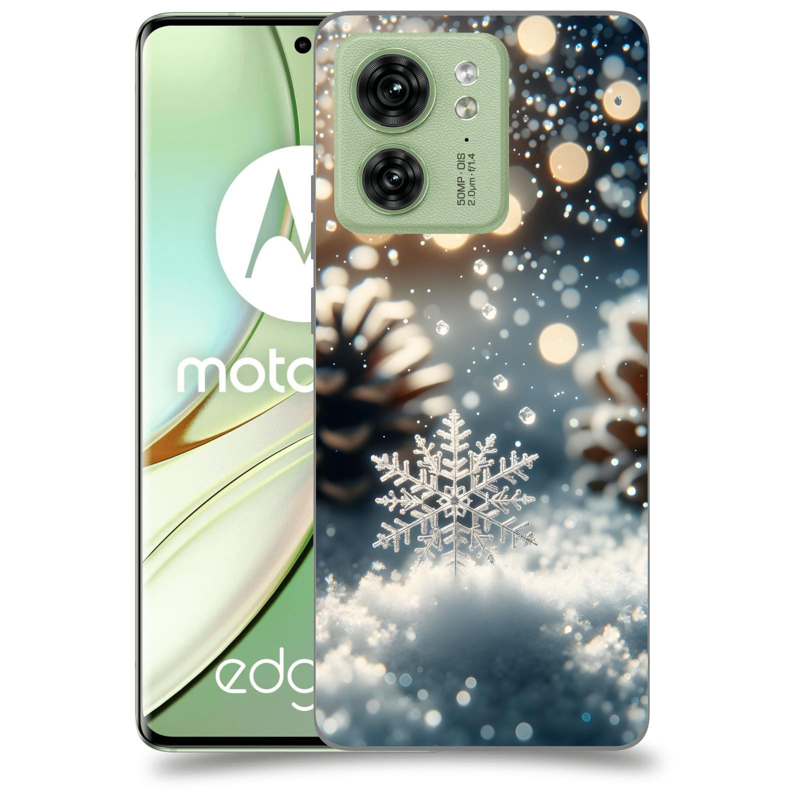 ACOVER Kryt na mobil Motorola EDGE 40 5G - Vločka