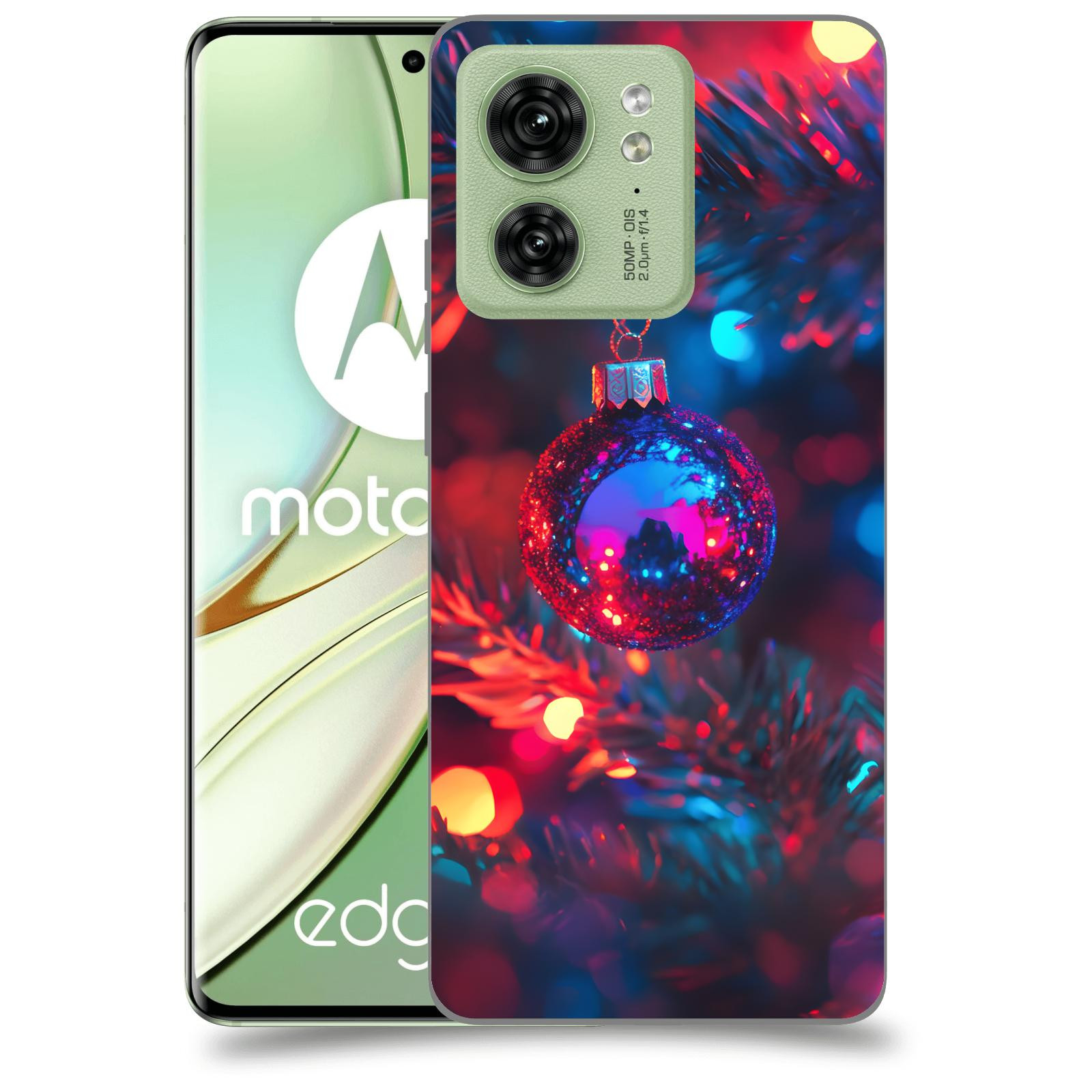 ACOVER Kryt na mobil Motorola EDGE 40 5G - Vánoční ozdoba