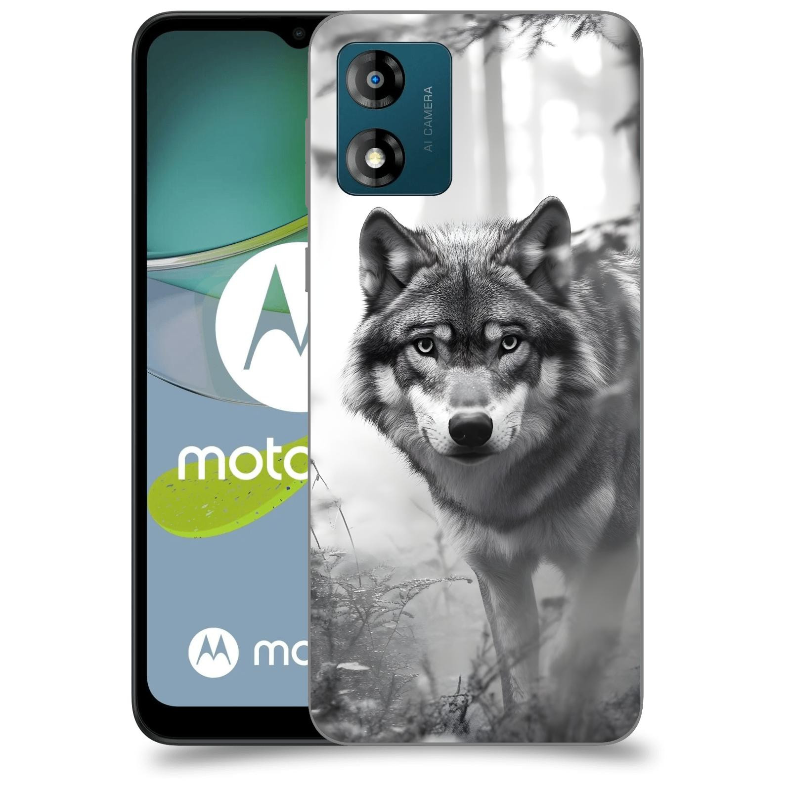 ACOVER Kryt na mobil Motorola Moto E13 - Vlk