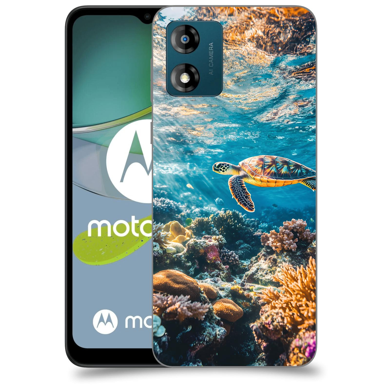 ACOVER Kryt na mobil Motorola Moto E13 - Želva