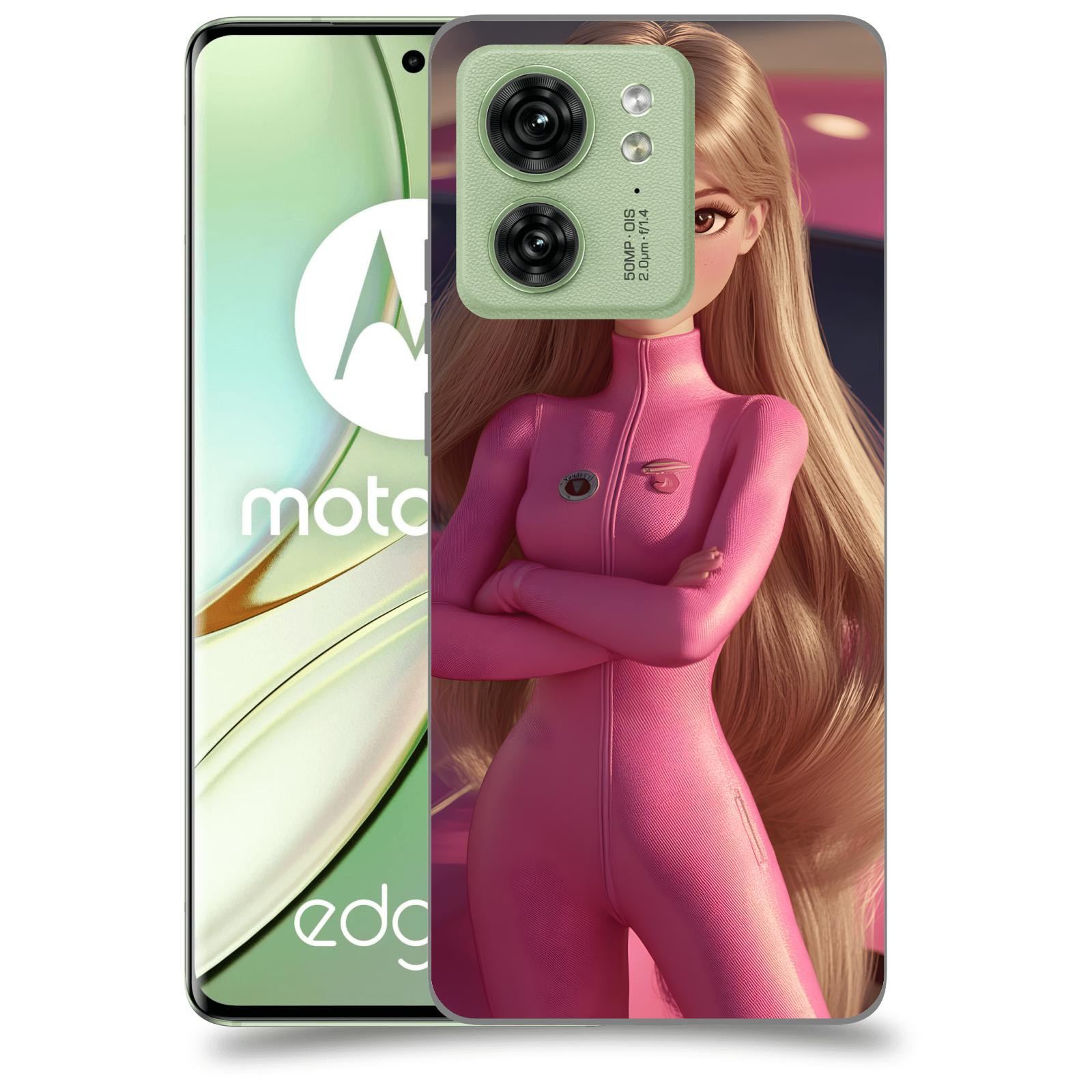 ACOVER Kryt na mobil Motorola EDGE 40 5G - Pink girl