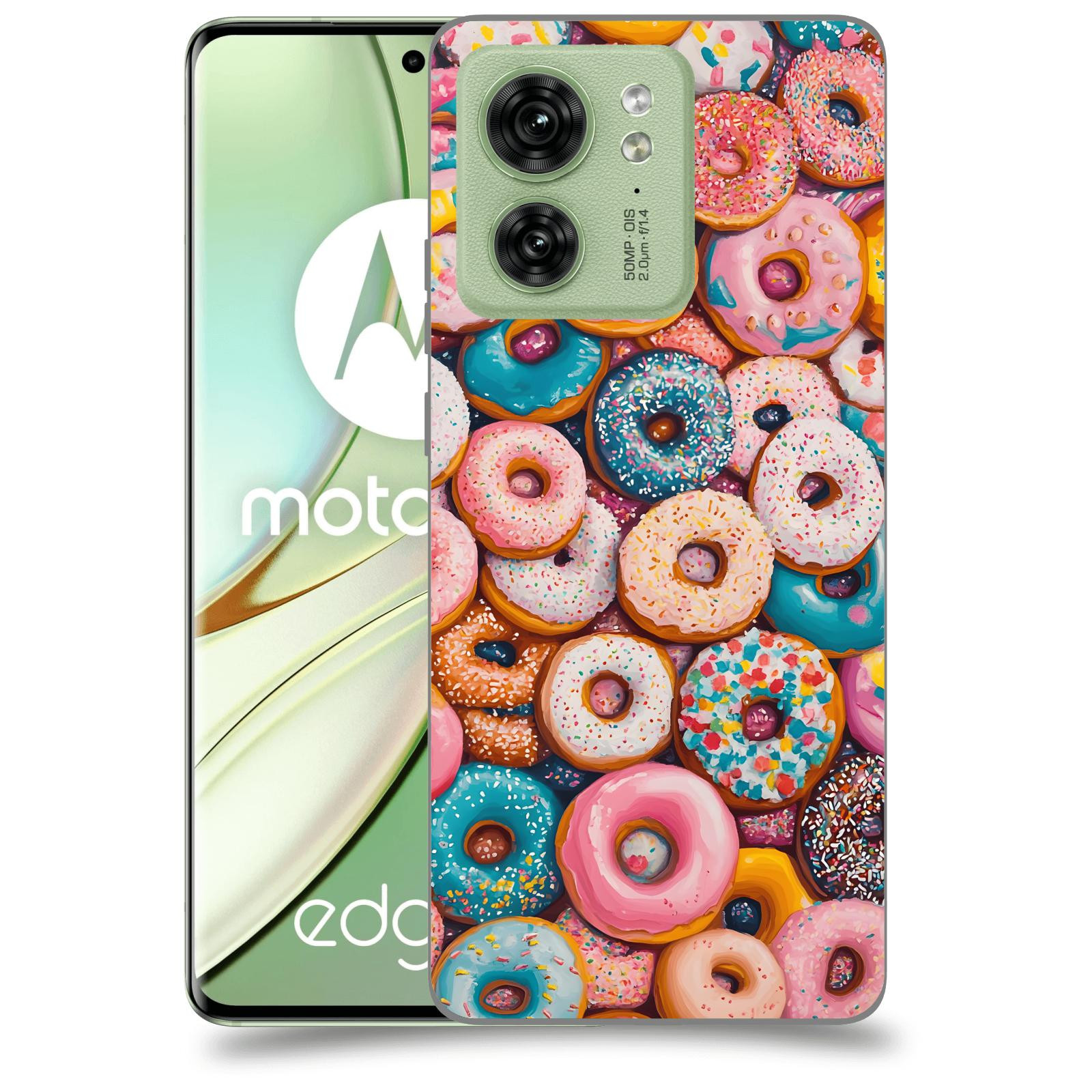 ACOVER Kryt na mobil Motorola EDGE 40 5G - Donuts
