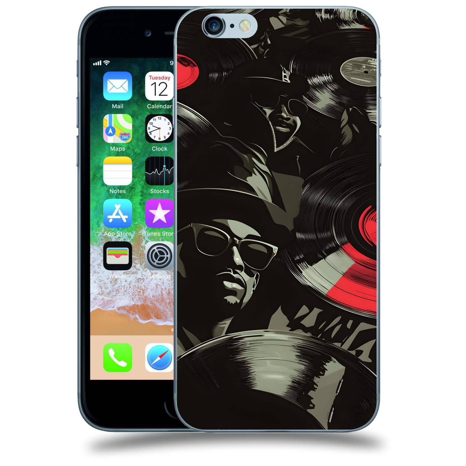 ACOVER Kryt na mobil Apple iPhone 6/6S - Vinyl record 2