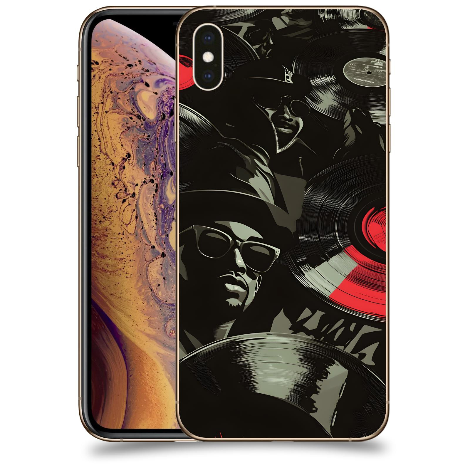 ACOVER Kryt na mobil Apple iPhone XS Max - Vinyl record 2