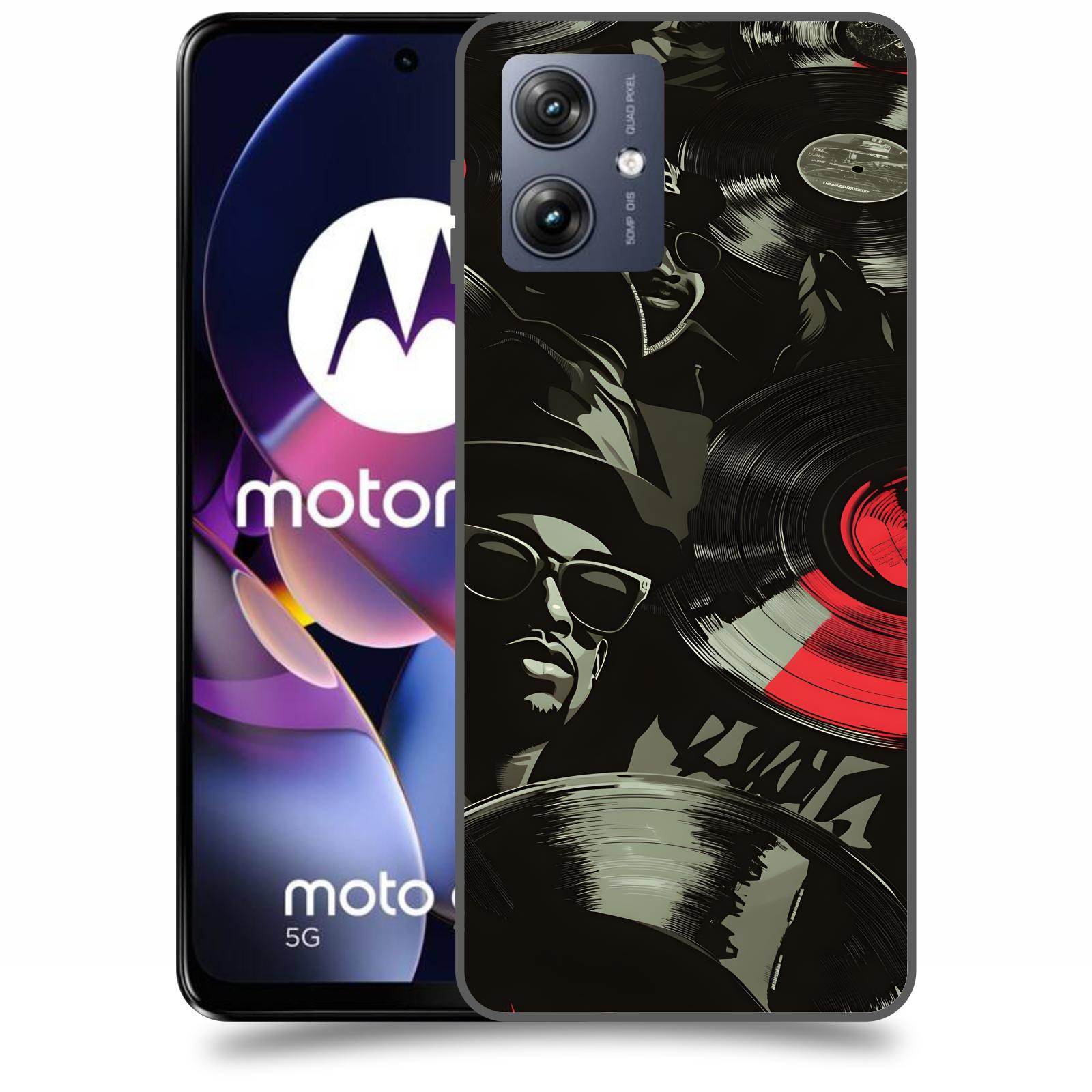 ACOVER Kryt na mobil Motorola Moto G54 5G - Vinyl record 2