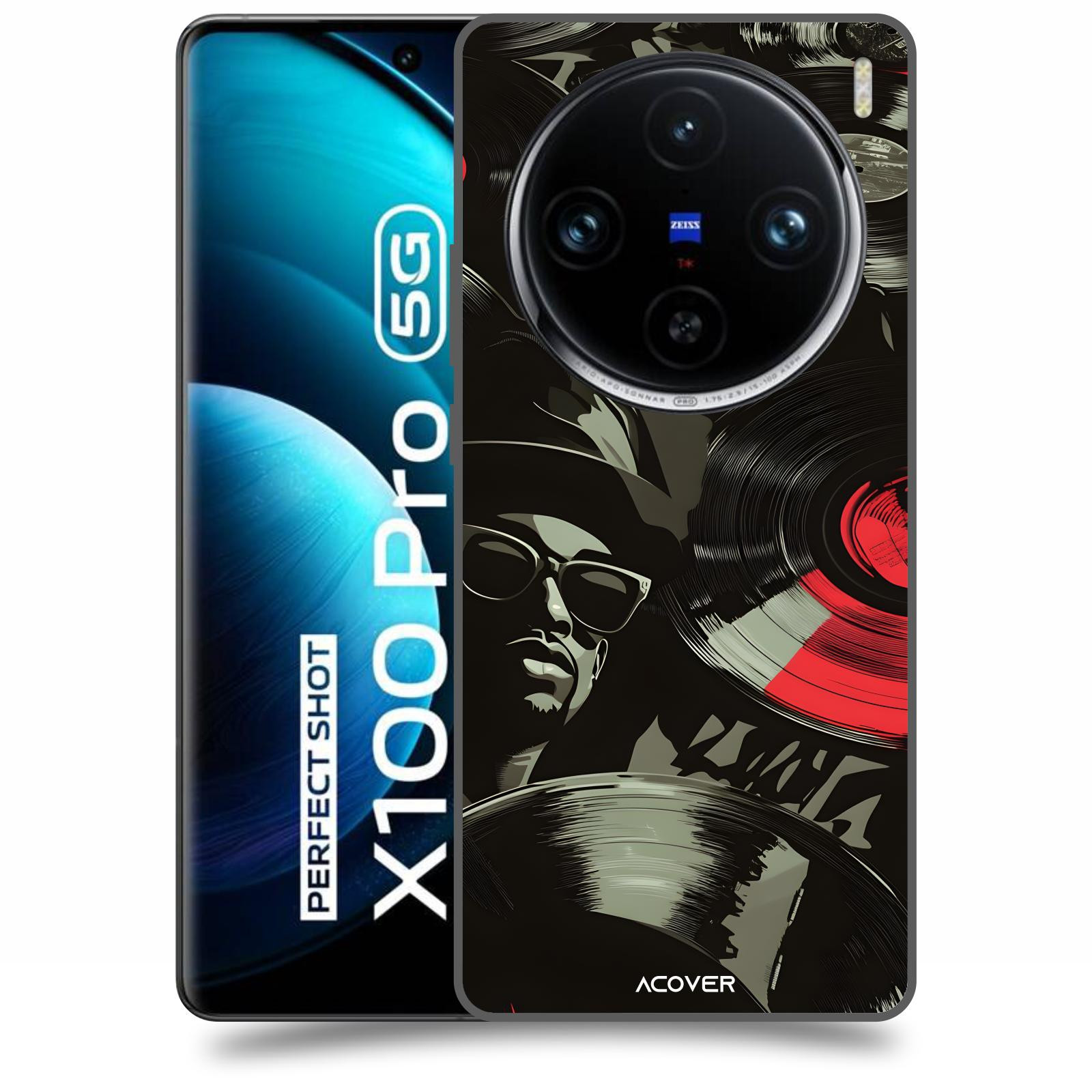 ACOVER Kryt na mobil Vivo X100 Pro - Vinyl record 2