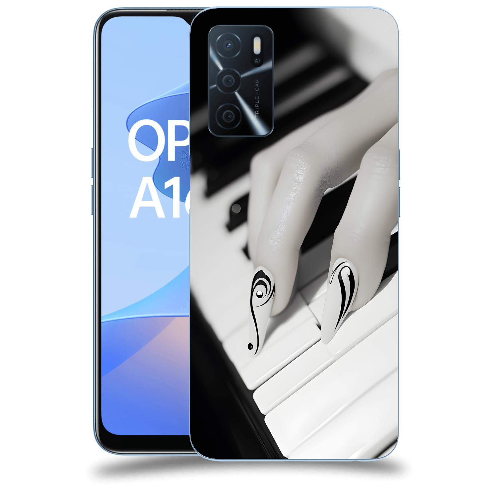 ACOVER Kryt na mobil OPPO A16s - Piano