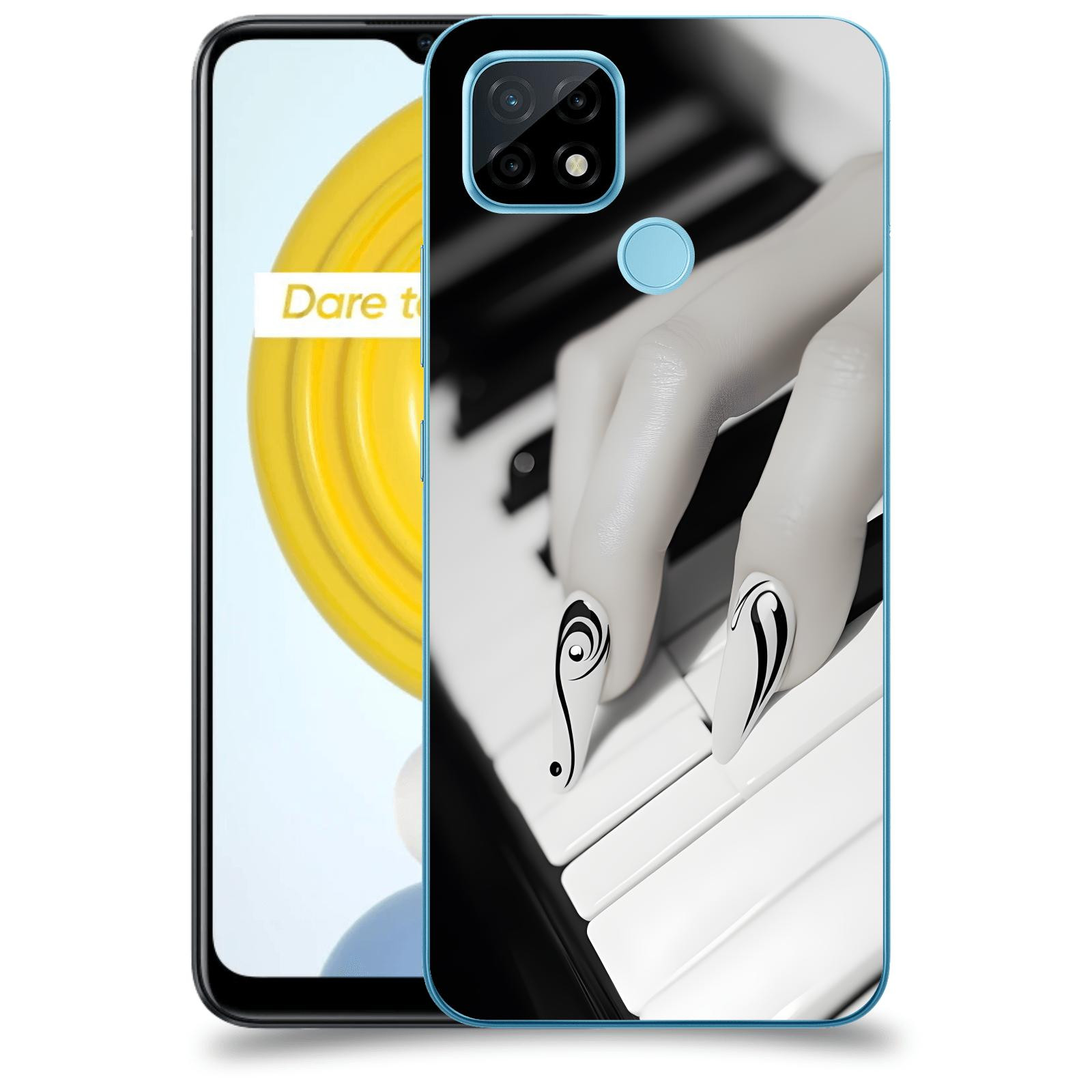 ACOVER Kryt na mobil Realme C21 - Piano