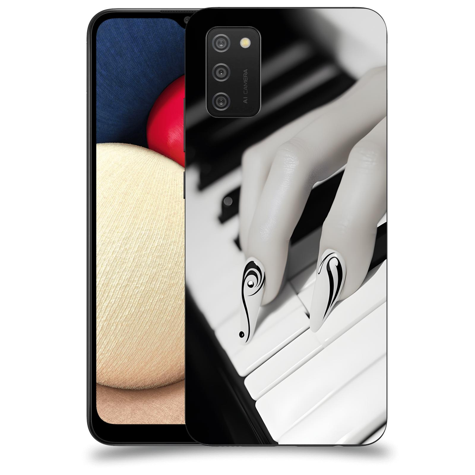 ACOVER Kryt na mobil Samsung Galaxy A02s A025G - Piano