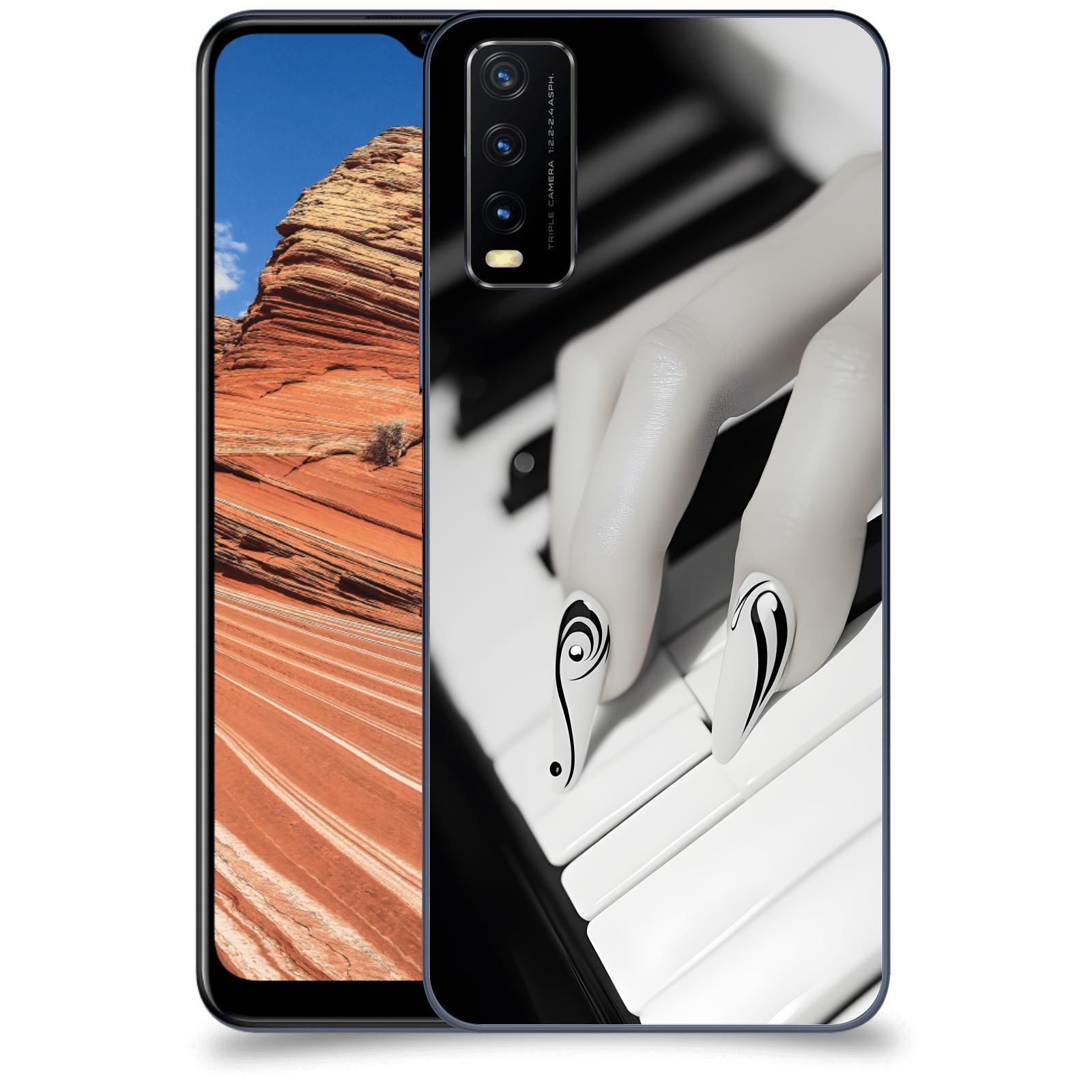 ACOVER Kryt na mobil Vivo Y20s - Piano