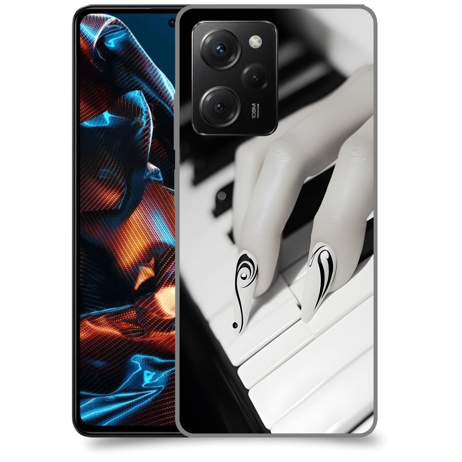 ACOVER Kryt na mobil Xiaomi Poco X5 Pro - Piano