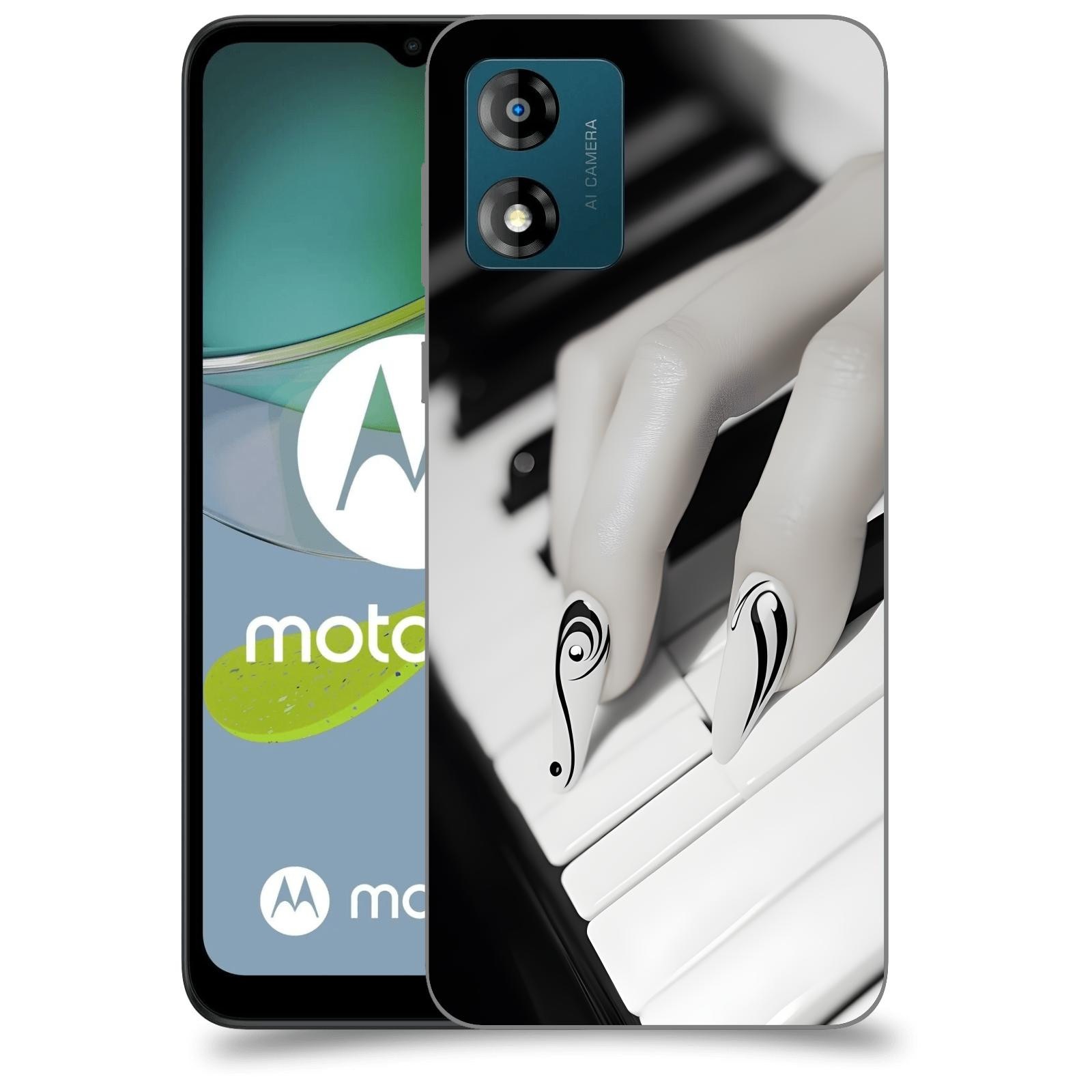 ACOVER Kryt na mobil Motorola Moto E13 - Piano