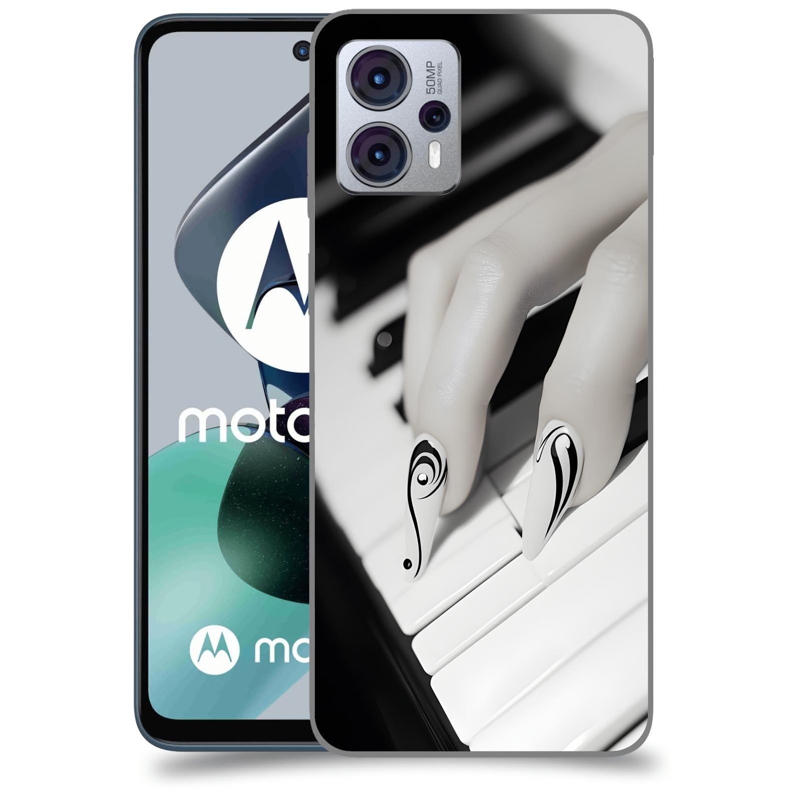 ACOVER Kryt na mobil Motorola Moto G23 - Piano