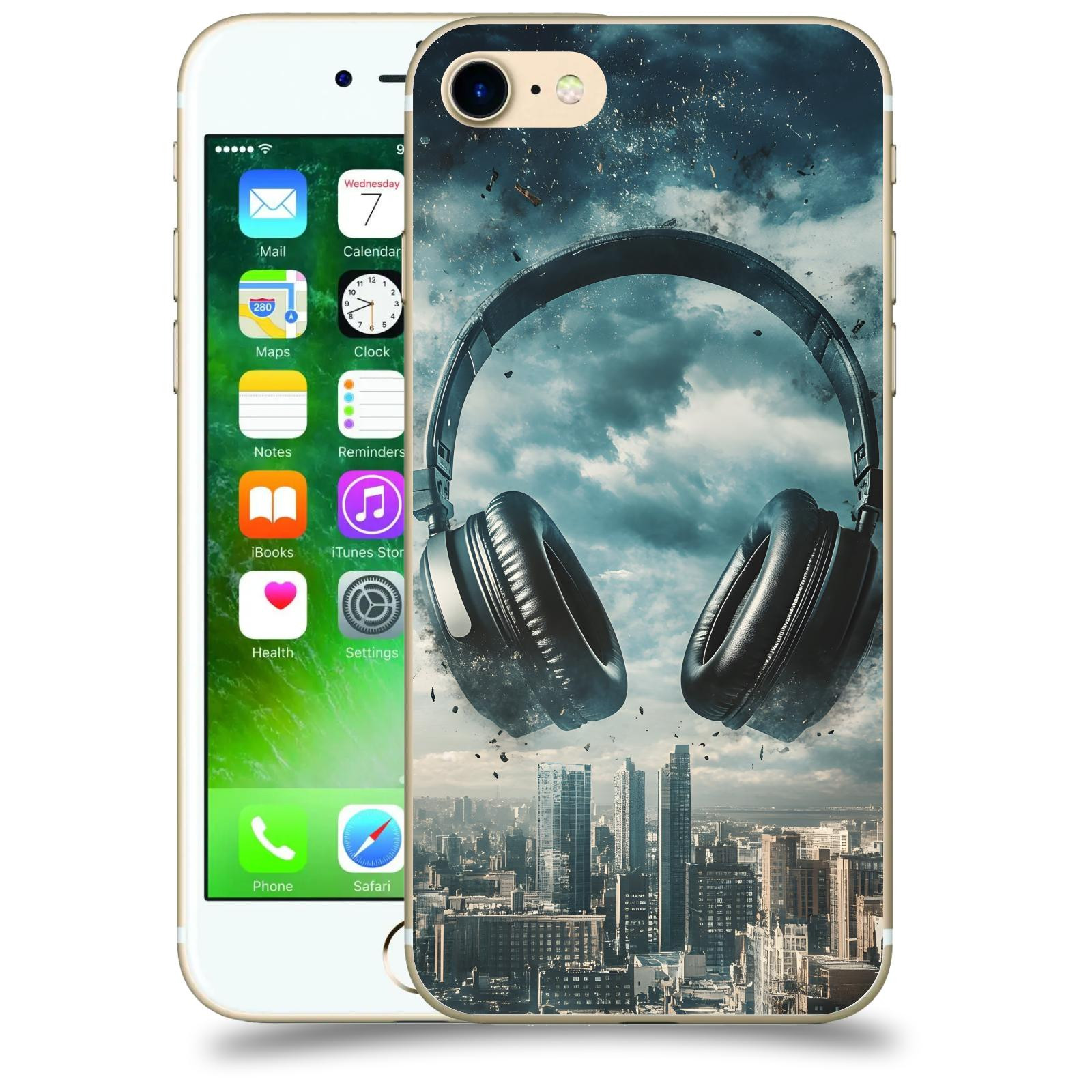 ACOVER Kryt na mobil Apple iPhone 7 - Sluchátka