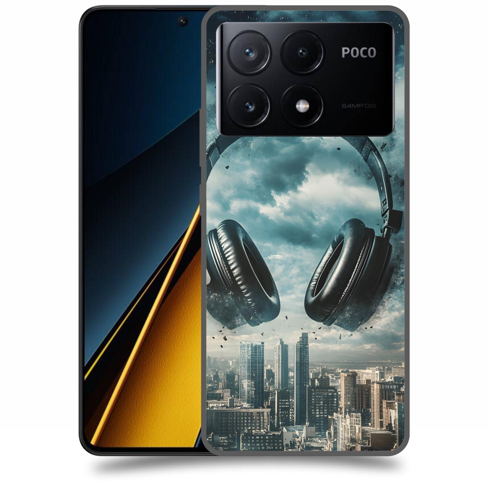 ACOVER Kryt na mobil Poco X6 Pro 5G - Sluchátka