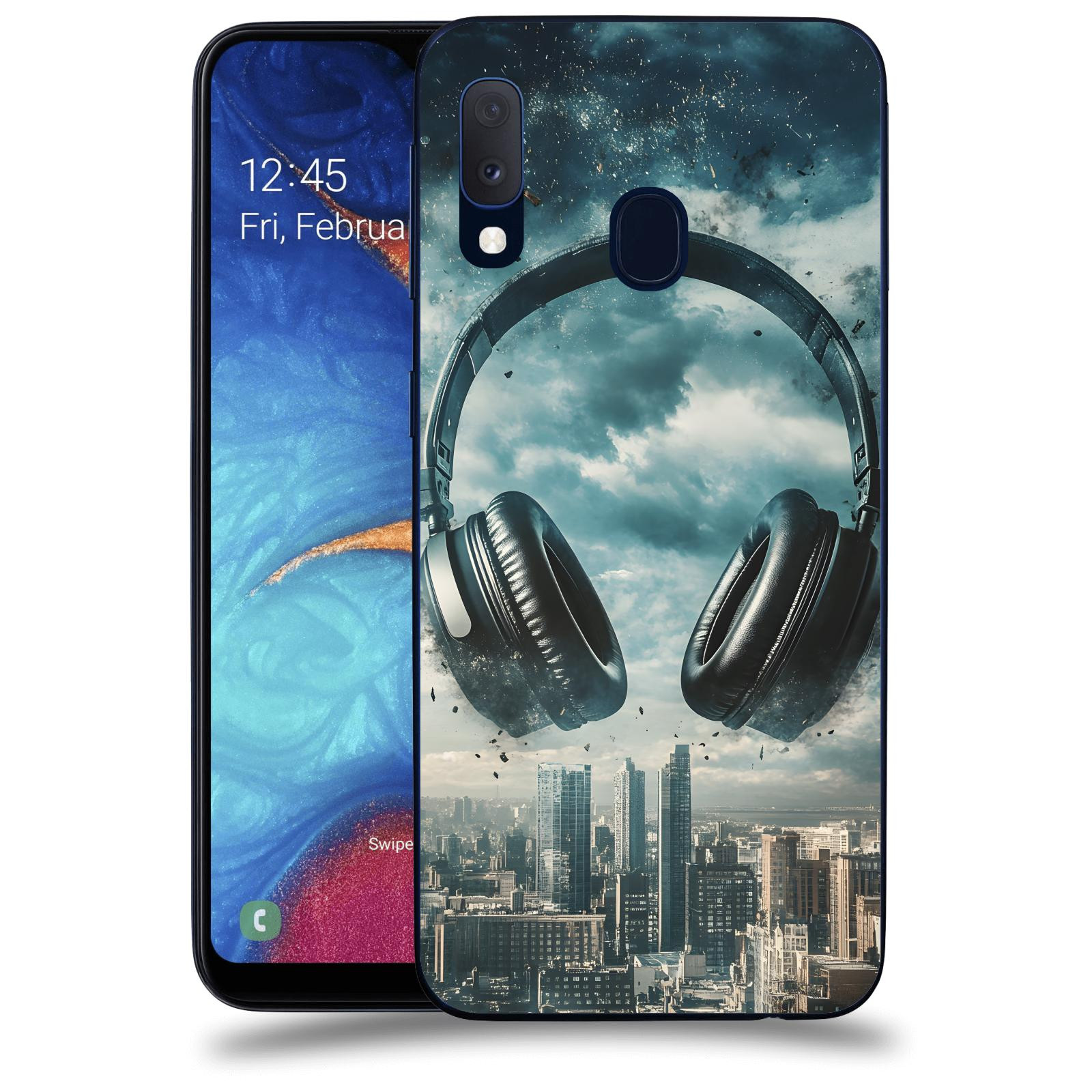 ACOVER Kryt na mobil Samsung Galaxy A20e A202F - Sluchátka