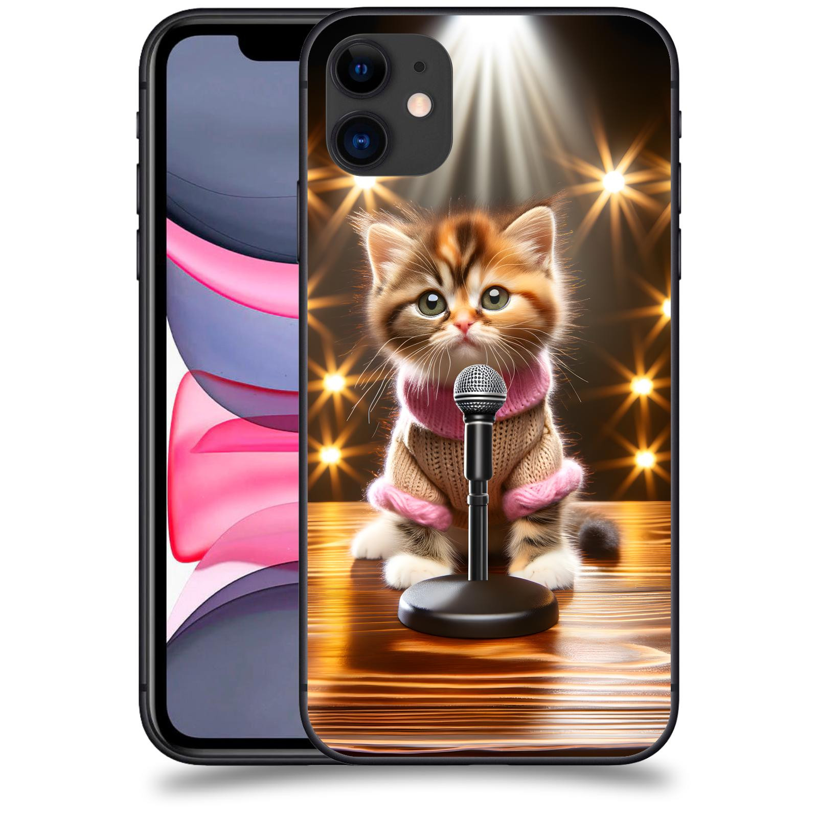 ACOVER Kryt na mobil Apple iPhone 11 - Cat singer