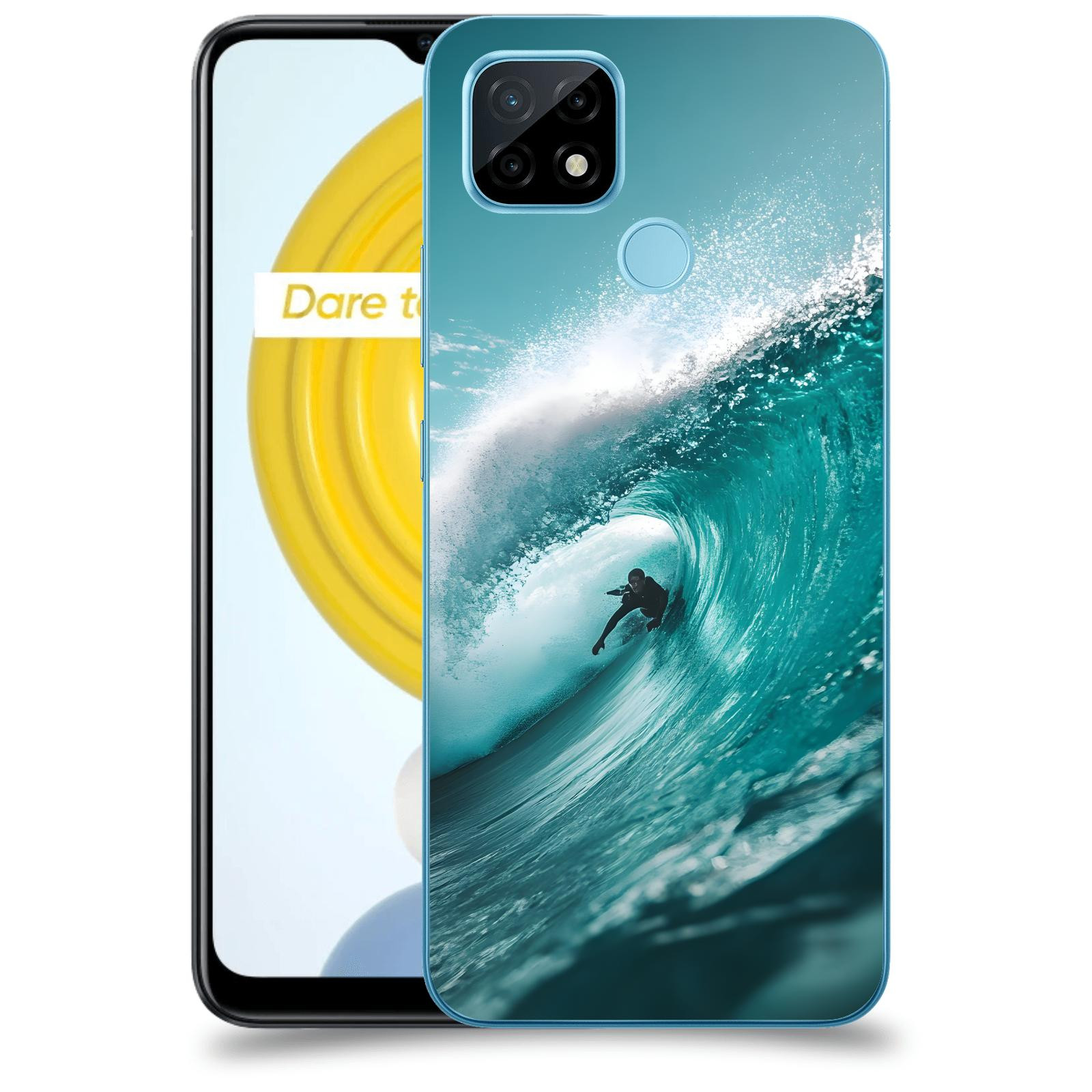 ACOVER Kryt na mobil Realme C21 - Vlna