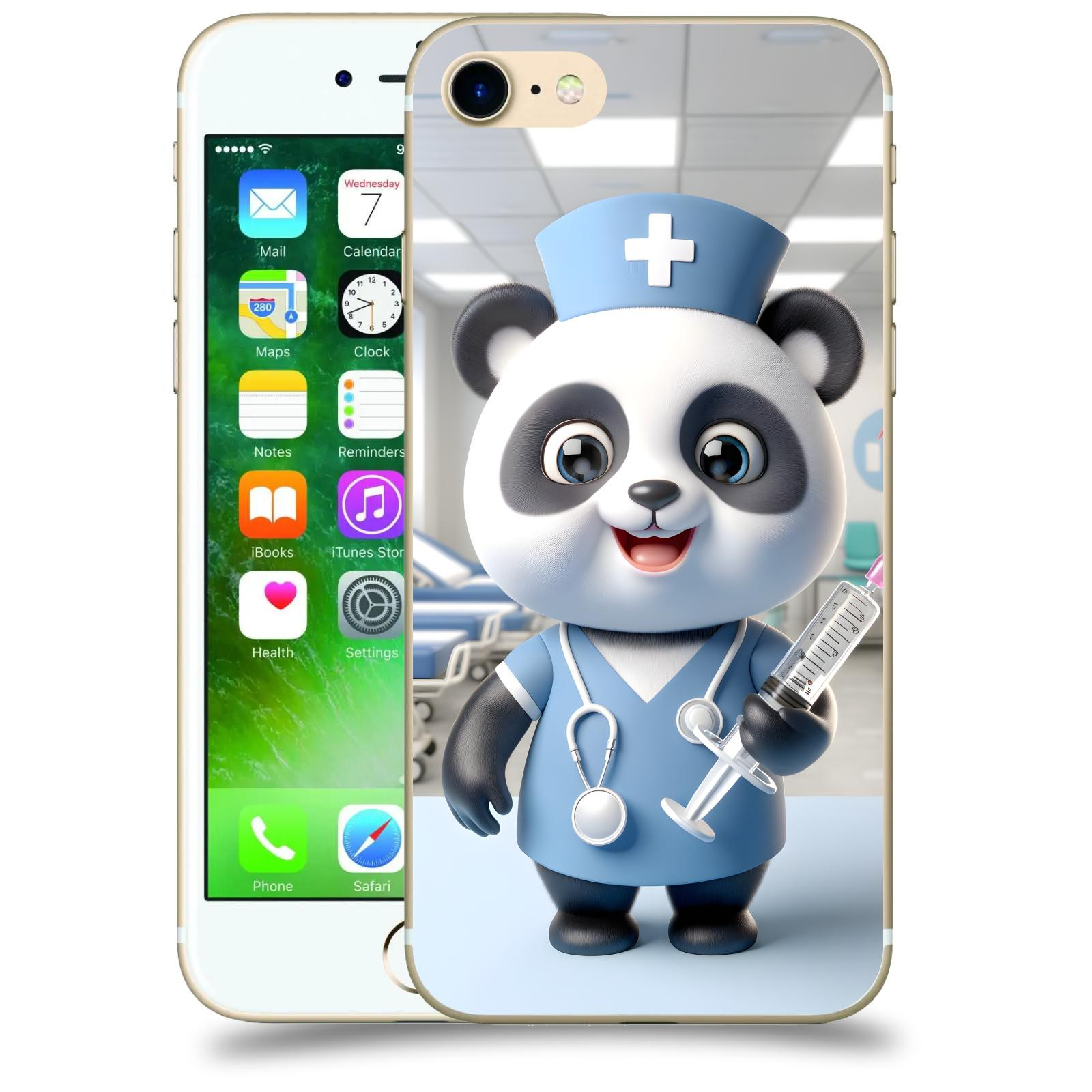 ACOVER Kryt na mobil Apple iPhone 7 - Panda doktor 2
