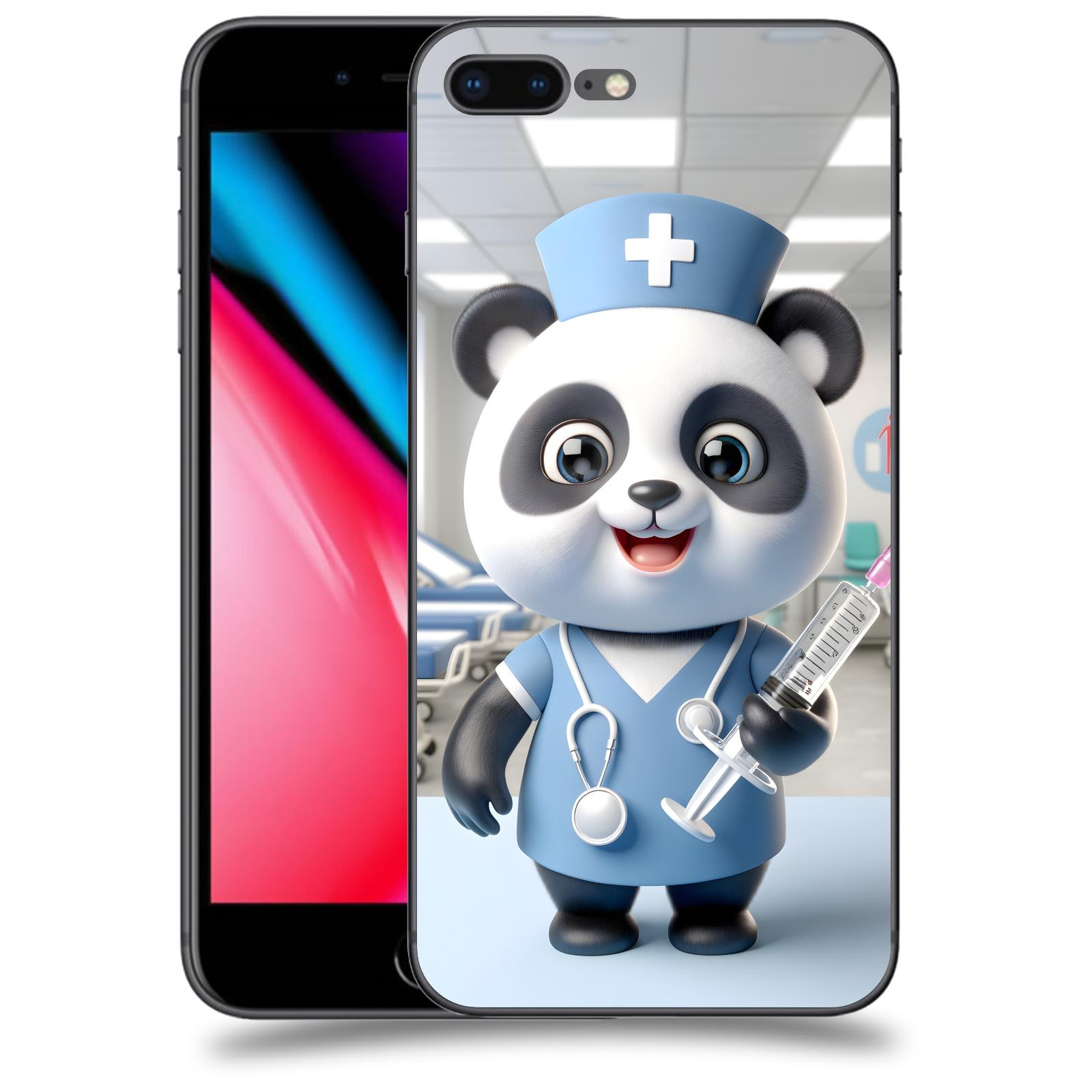 ACOVER Kryt na mobil Apple iPhone 8 Plus - Panda doktor 2