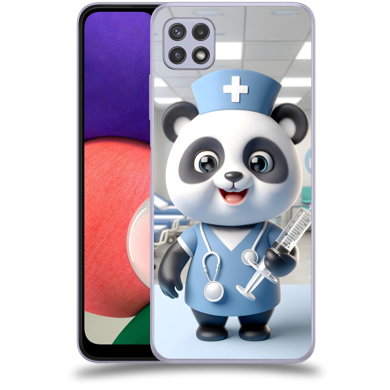 ACOVER Kryt na mobil Samsung Galaxy A22 5G A226B - Panda doktor 2