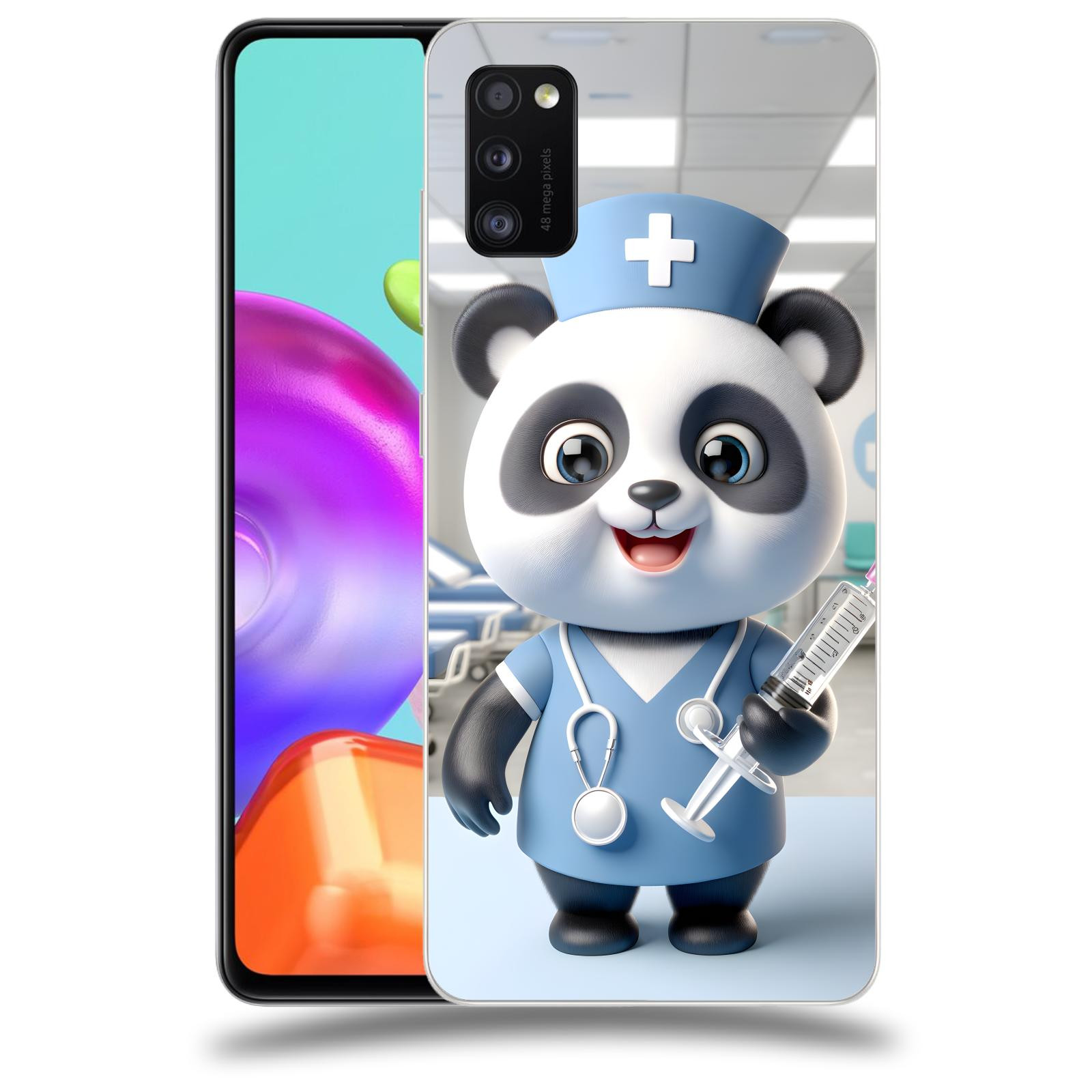 ACOVER Kryt na mobil Samsung Galaxy A41 A415F - Panda doktor 2